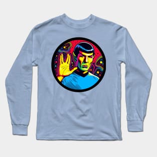 Blacklight Spock Long Sleeve T-Shirt